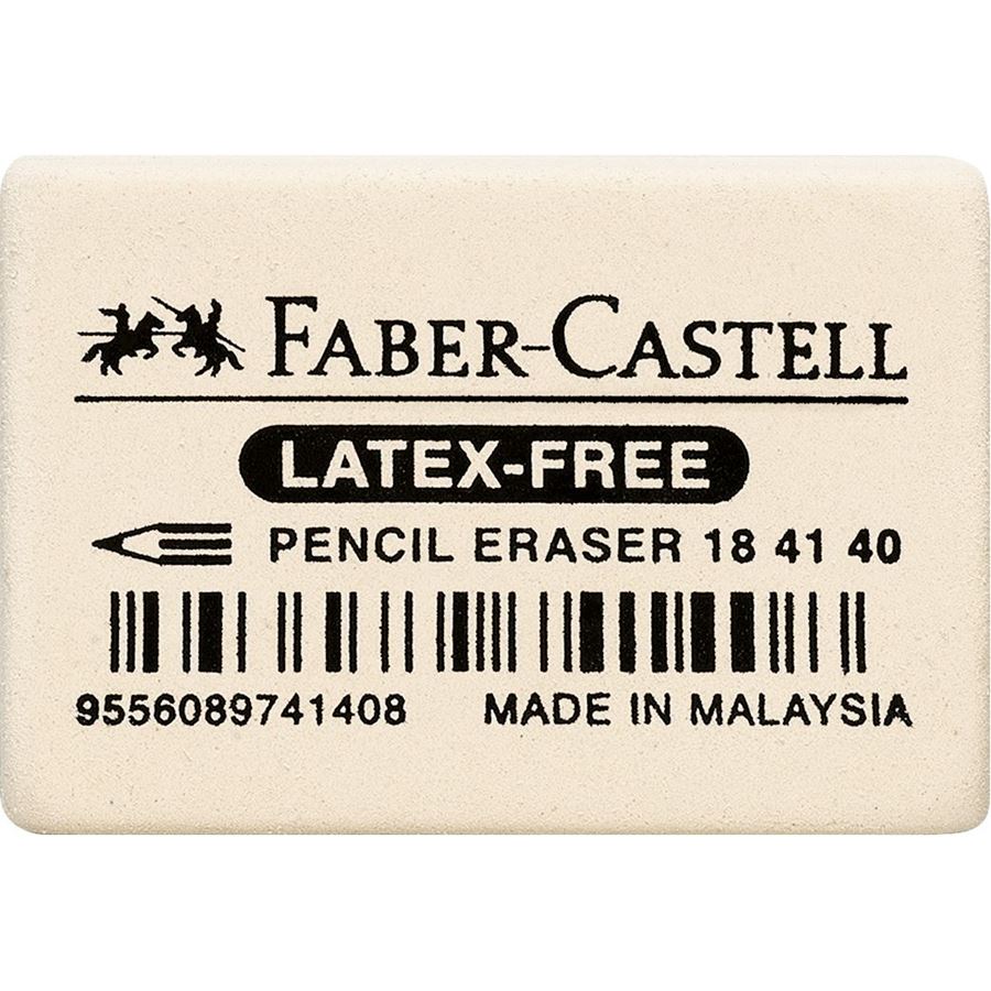 Faber-Castell - Γόμα Natural Rubber λευκή 7041-40 μικρή