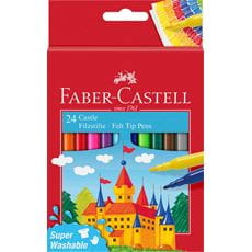 Faber-Castell - Fibre-tip pen Castle Cardboardbox 24pc.