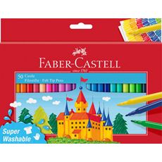 Faber-Castell - Fibre-tip pen Castle Cardboardbox 50pc.