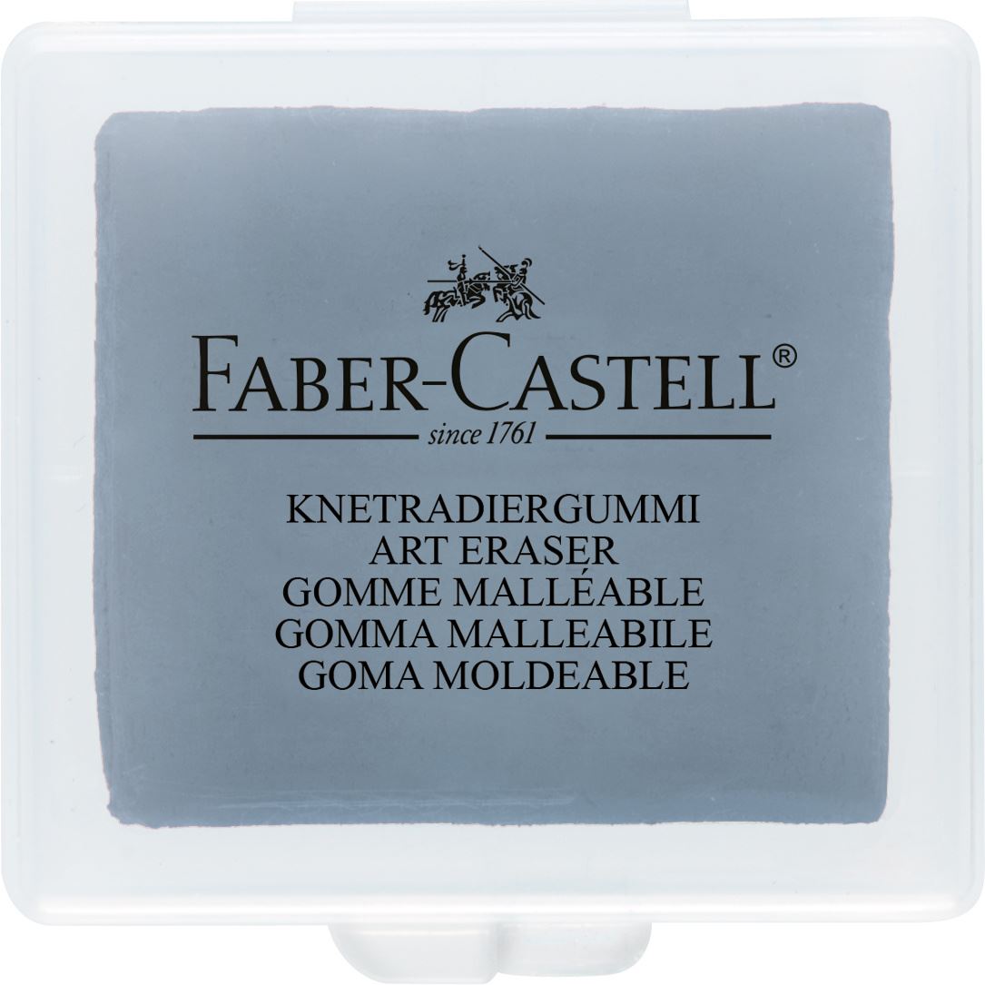 Faber-Castell - Γόμα ζυμαράκι, γκρι, σε πλαστική θήκη