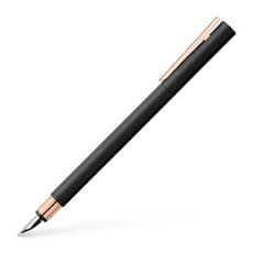 Faber-Castell - Πένα NEO Slim metal black, Rosegold, παχιάς γραφής (Β)