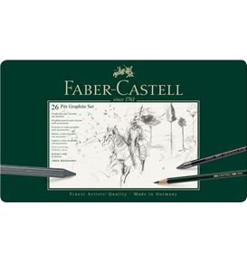 Faber-Castell - Σετ Pitt Graphite σε μεταλλική κασετίνα μεγάλο