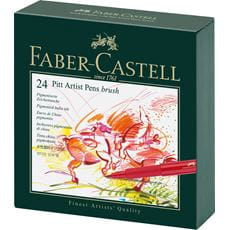 Faber-Castell - Κασετίνα με 24 μαρκαδόρους Pitt Artist