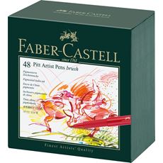 Faber-Castell - Κασετίνα με 36 μαρκαδόρους Pitt Artist