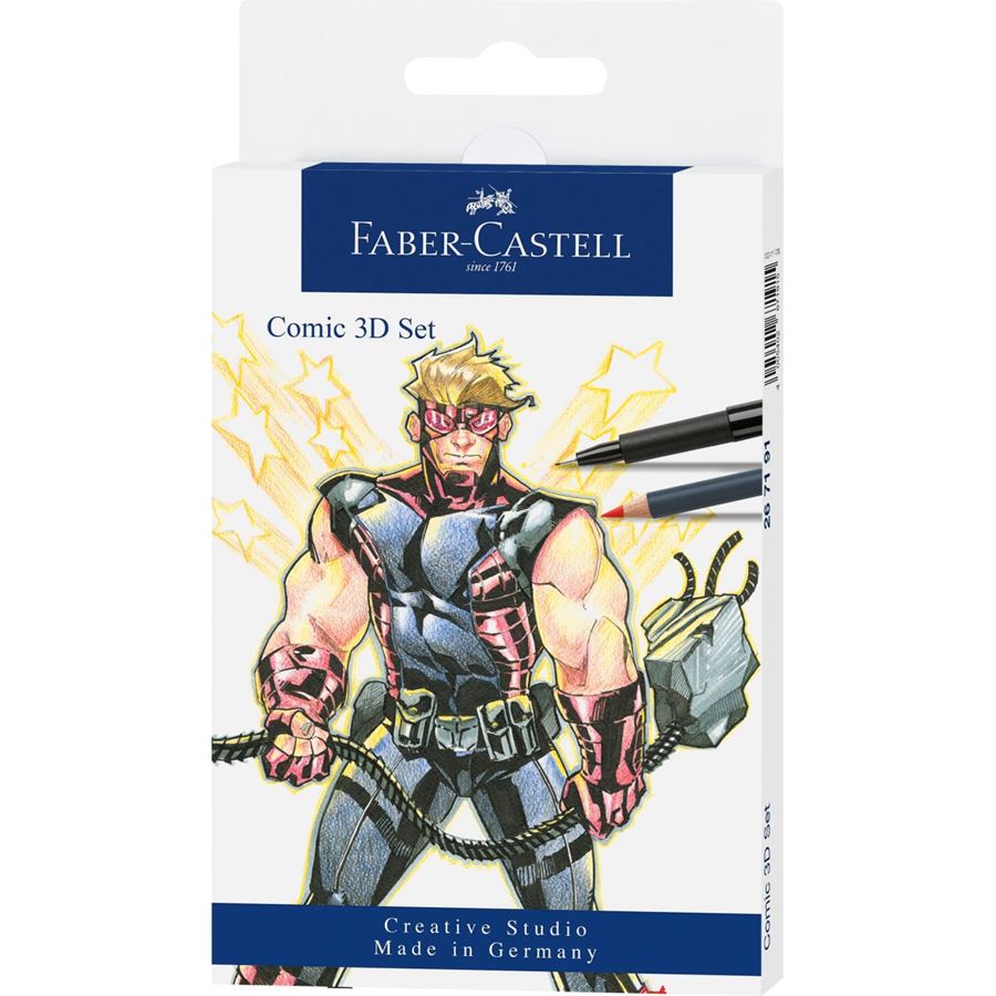 Faber-Castell - Σετ Comic Illustration 3D, 11 τεμάχια