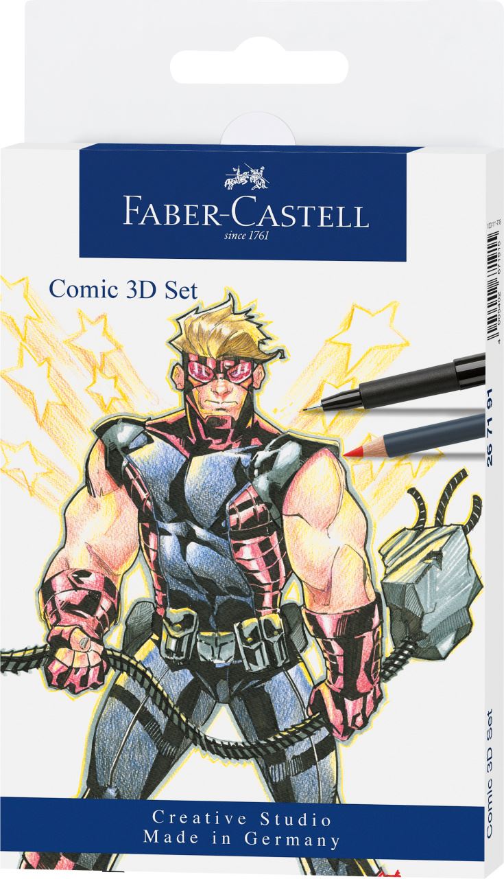 Faber-Castell - Σετ Comic Illustration 3D, 11 τεμάχια