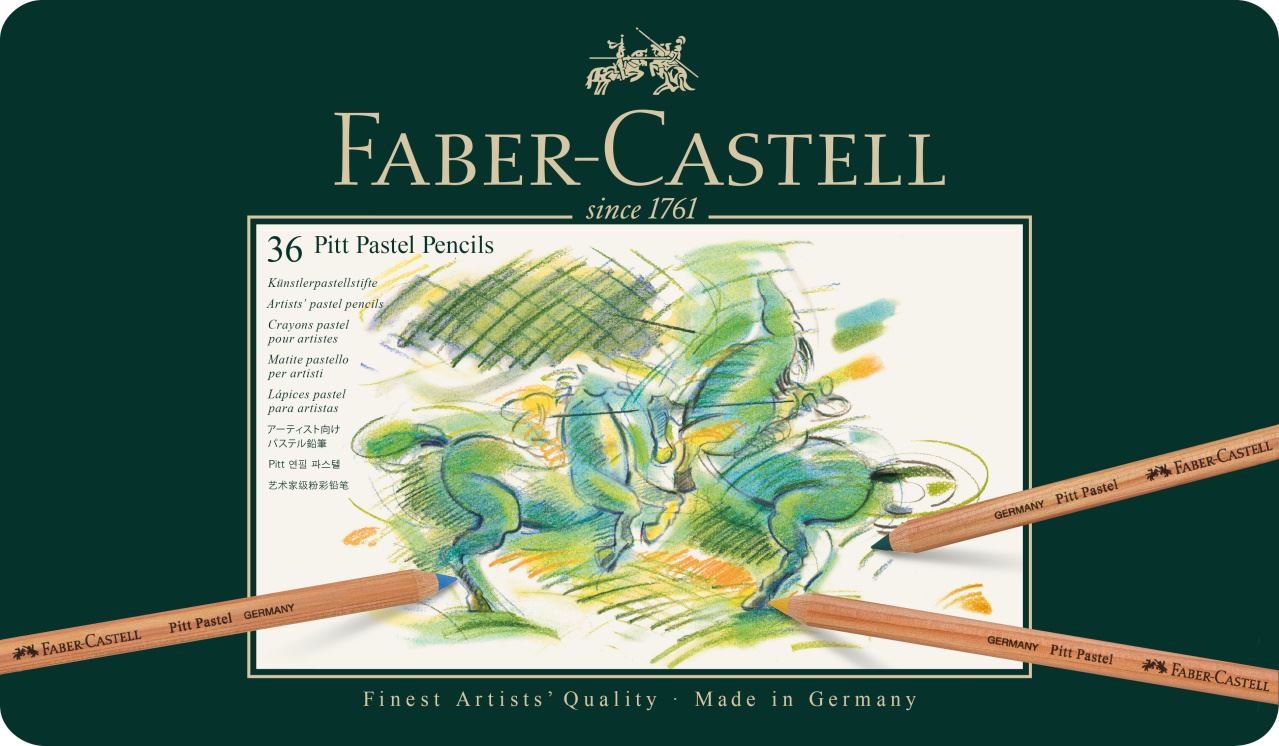 Faber-Castell - Μεταλλική κασετίνα ξυλομπογιές Pitt Pastel 36 χρωμάτων