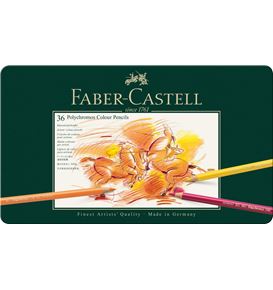 Faber-Castell - Μεταλλική κασετίνα με ξυλομπογιές Polychromos σε 36 χρώματα