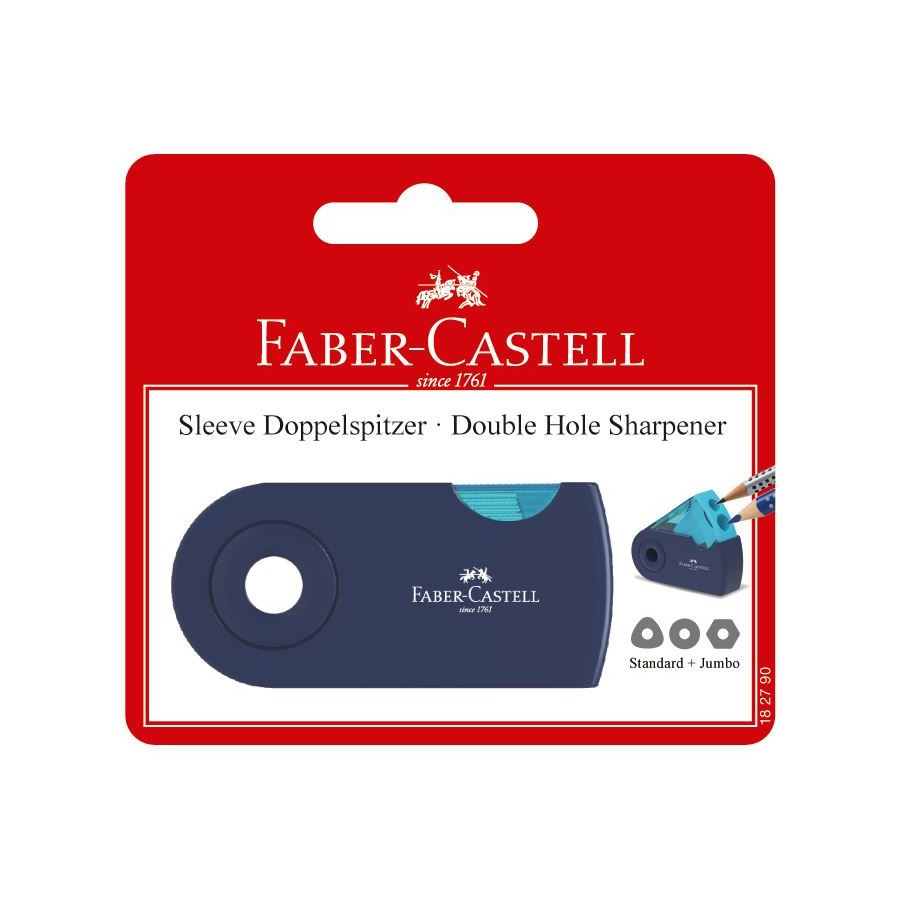Faber-Castell - Διπλή ξύστρα Sleeve με δοχείο για τα ξύσματα, trend colours