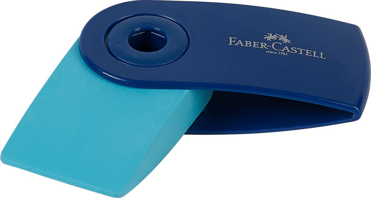 Faber-Castell - Μίνι ξύστρα Sleeve, 3 μοντέρνα χρώματα, σετ