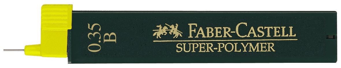 Faber-Castell - Μύτες μηχανικών μολυβιών Super Polymer 0,35mm B