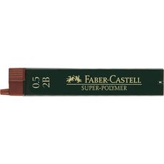 Faber-Castell - Μύτες μηχανικών μολυβιών Super Polymer 0,5mm 2B