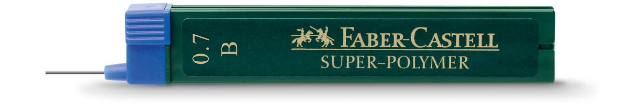 Faber-Castell - Μύτες μηχανικών μολυβιών Super Polymer 0,7mm B