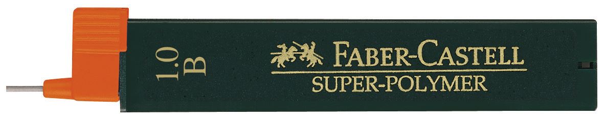 Faber-Castell - Μύτες μηχανικών μολυβιών Super Polymer 0,9mm B
