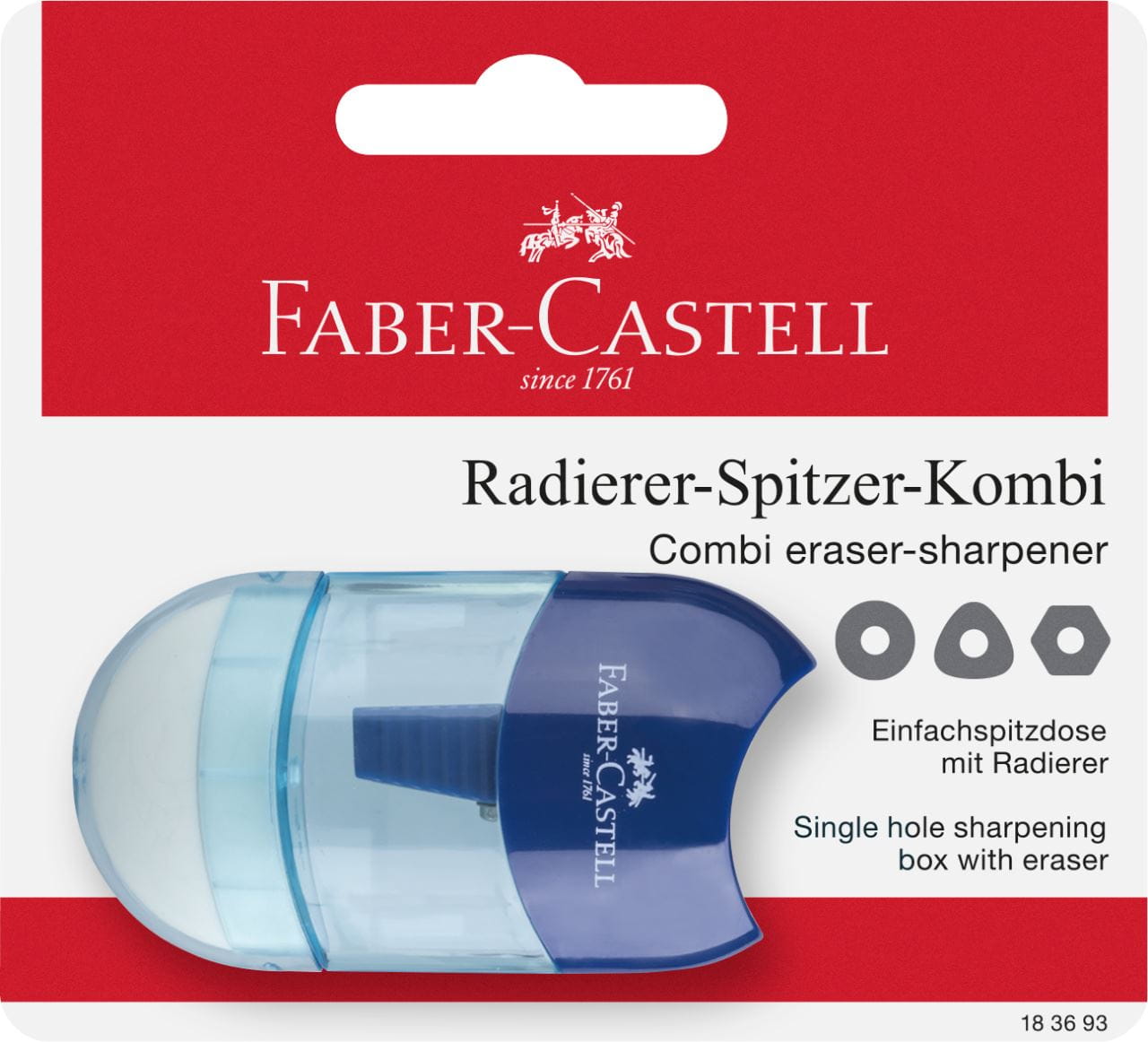 Faber-Castell - Συνδυασμός μίνι γόμας-ξύστρας, σετ 1, ροζ