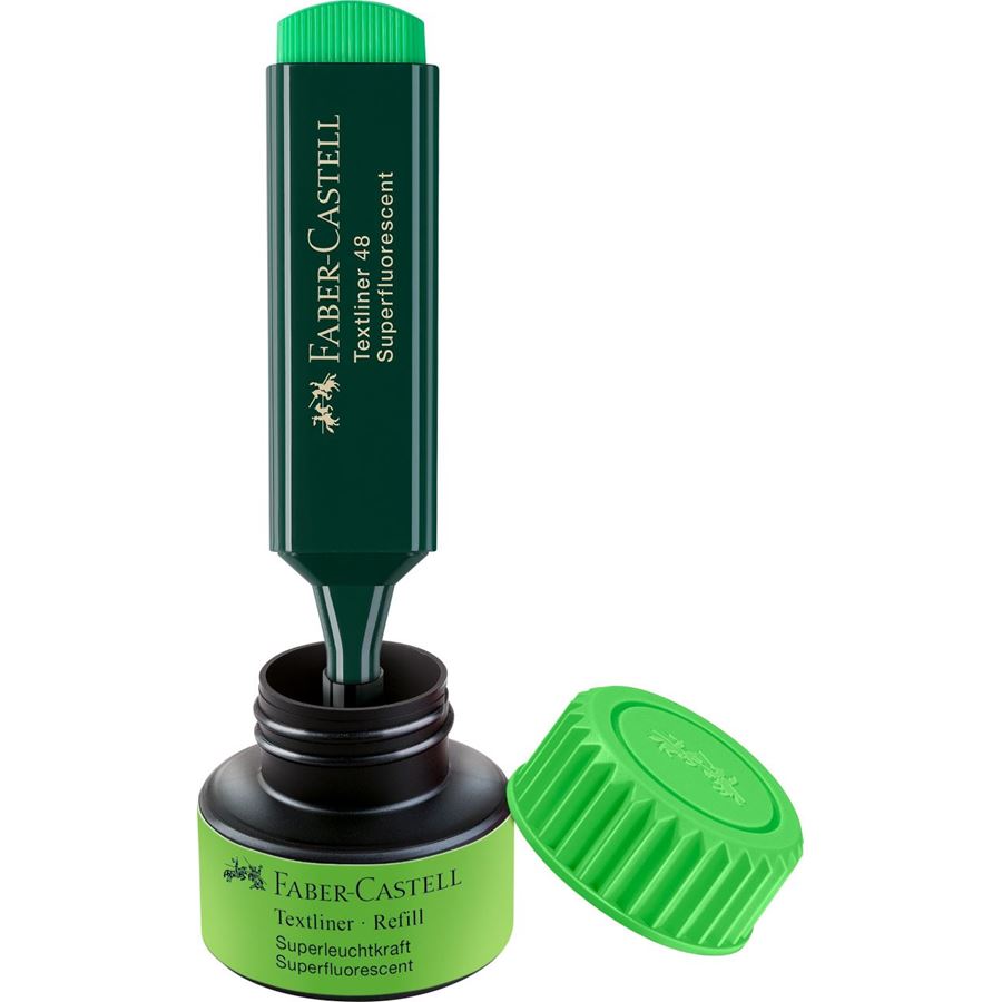 Faber-Castell - Ανταλλακτικό μελάνι αρκαδόρου υπογράμμισης πράσινο
