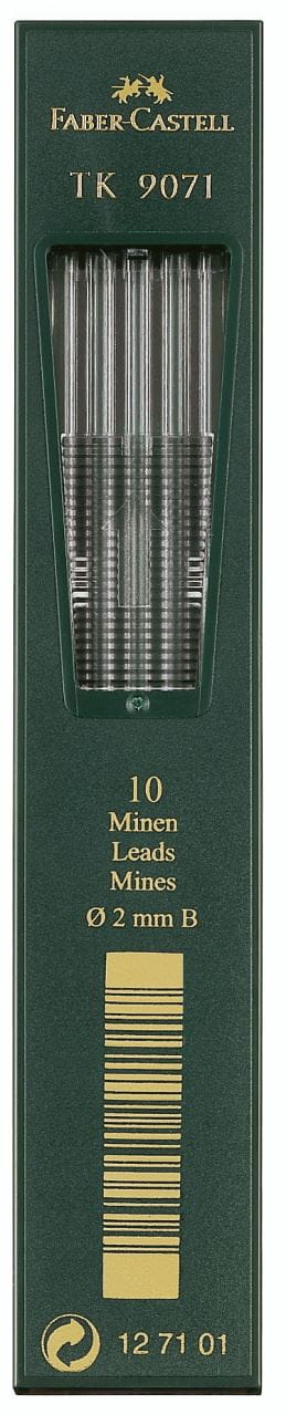 Faber-Castell - Μύτες μηχανικών μολυβιών ΤΚ 2mm B