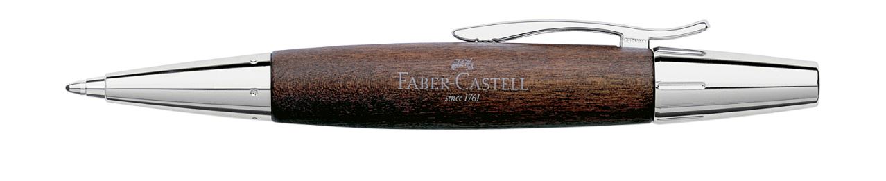Faber-Castell - Στυλό διαρκείας E-motion Chrome σκούρο καφέ